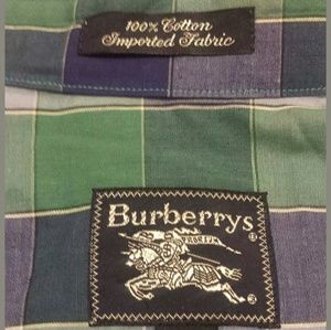 Burberry London imported fabric 100%cotton Polo L